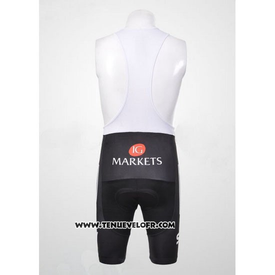 2012 Maillot Ciclismo Sky Noir et Azur Manches Courtes et Cuissard